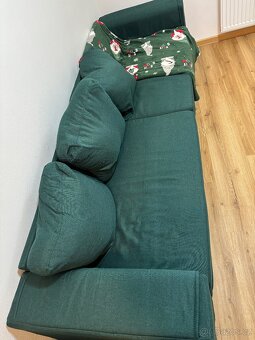 Zelený gauč nerozkládací - 4