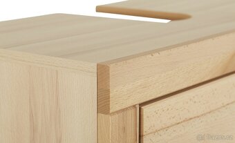 Koupelnová skříňka pod umyvadlo z masivu Buk Berlin - 4