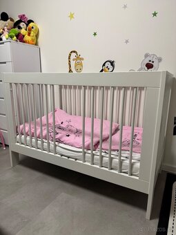 Dětská postýlka, matrace, 2x nepromokavé prostěradlo - 4