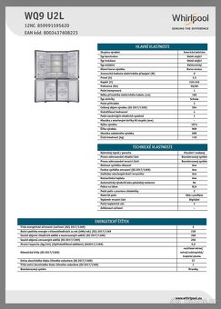 Americká lednice Whirpool WQ9 U2L - 4