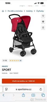 Cestovní kočáre Hauck sport - 4