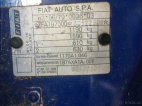 FIAT Seicento 0,9 l velmi zachovalé díly - 4