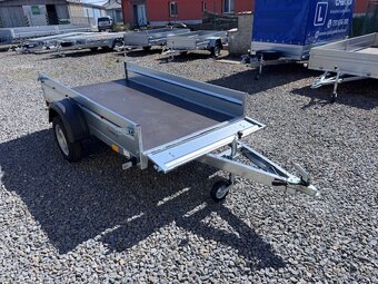 Přívěsný vozík 252x130 cm, sklopný, 750kg, 130km/h - 4