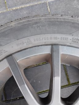 Alu 5x112 r16 se zimními pneu 205\55\16 - 4