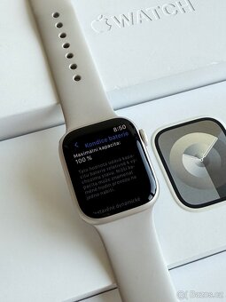 Apple Watch Series 9 GPS + Cellular 41 mm starlight nové - 4