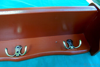 Polička masiv dřevo, retro styl - 4