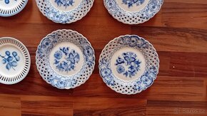 Meissen 6 prolamovaných talířků plus 3 kusy Union k - 4
