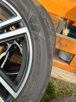 Prodám alu kola 18x8.0 5x108 ET42 63.4 + pneu Goodyear letni - 4