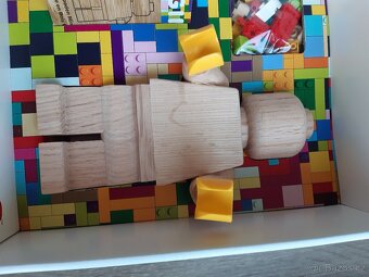 Dřevěná figurka Lego - 4