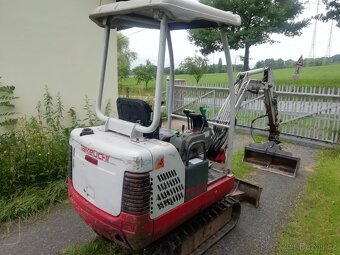 Minibagr Takeuchi TB 014, r.v. 2006, ve velmi dobrém stavu, - 4