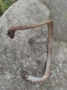 historický nosič na kolo, blatník a rám cyklosedacky - 4