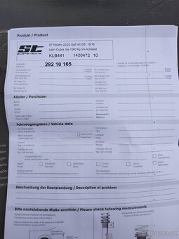 Sportovní pružiny Golf GTI 7/Cupra 5f - 4