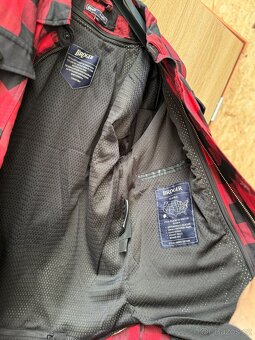 Košile na motorku BROGER Alaska černo-červená XXL - 4