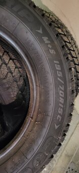 Prodám 4× Pneu 195/70/15C NOVÉ ZimníM+S - 4