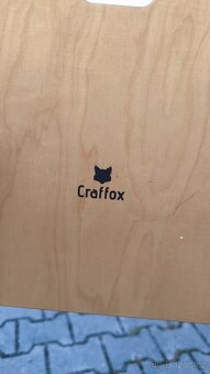 Craffox multifunkční dřevěná učící věž - dětský stoleček - 4