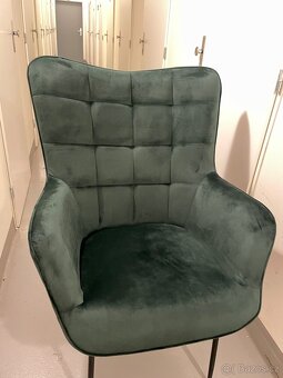 Sametové křeslo Glasgow - 4