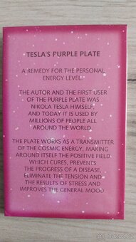 Originál Tesla Puple plate medailonek - 4