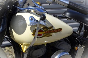Harley Davidson WLC 750  1950  -  bílé SPZ - 4