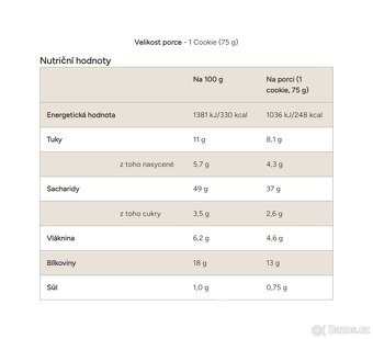 MYPROTEIN Proteinové Cookie Chocolate & Peanut Butter 75g - 4