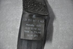 Prodám zadní bezpečnostní pásy na Škoda Octavia II - 4