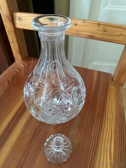 Karafa skleněná na whisky výška 24 cm - 4