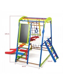 Prolézačka Žebřík Skluzavka Houpačka Hřiště Basic Plus 3 - 4