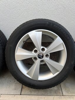 Sada alu kol/disky 16 skoda octavia a letní pneu 205/55R16 - 4