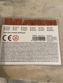 Dřevěné razítka s poduškou / čísla a znaky - 4