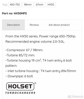 Turbo Holset hx50 mfs - 4
