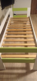 Dětská postel zeleno-bila - 4