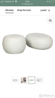 Stolek - kamen , odkladaci stolek , konferenční stolek - 4