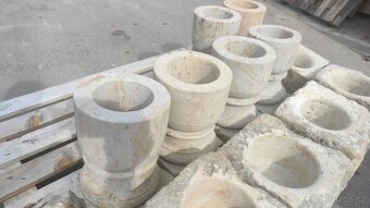 Kamenná váza, pískovcová váza, kalich, koryto, 20 ks - 4