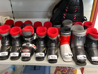 Dětské lyže 108cm a lyžáky - 4