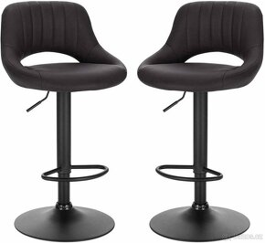 NOVÉ koženkové barové židle 2ks, k dispozici 4ks (276atc) - 4