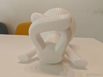 Yoga květináč bílý 10,5cm průměr sukulenty - 4