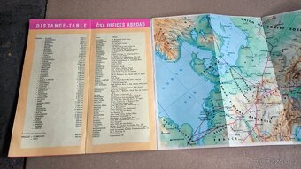 Staré Československé a Rumunské letové mapy aerolinií - 4