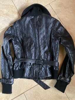 Kožená černá bunda zn. Baťa - 4