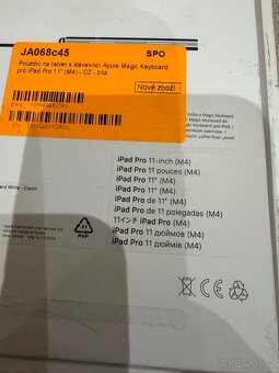 iPad Magic Keyboard 11 palců bílá - 4