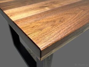 Konferenční stolek - ořech - 4