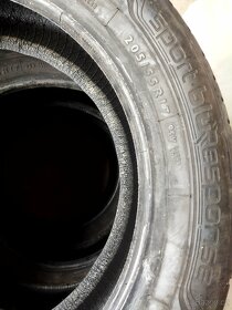 Prodám sadu letních pneu Dunlop 205/55/17 - 4