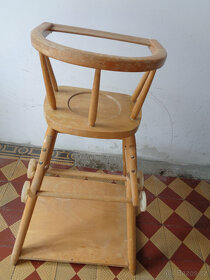 Retro jídelní židlička k renovaci - 4