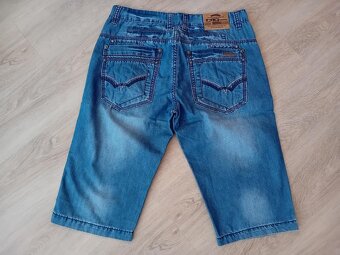 PÁNSKÉ LETNÍ KRAŤASY - vel.XL - /zn.Green - Jeans - 4