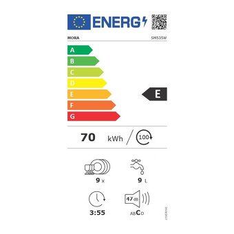 Myčka nádobí Mora SM 535 W bílá - 45 cm - 4