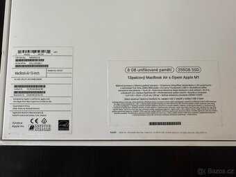 Prodám MacBook Air M1, 256 GB, 8GB RAM - 4