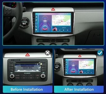 Autorádio Passat B6 B7 CC Podofo 4GB/64GB - 4