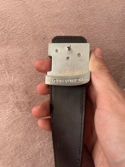 LOUIS VUITTON BROWN MONOGRAM BELT SZ - 4