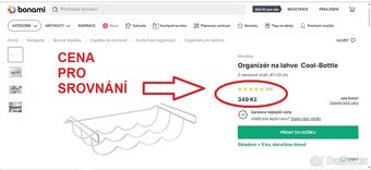 Nový ocelový držák na láhve do skříně, ledničky - organizér - 4