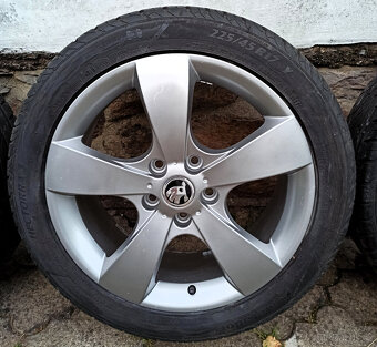 Orig. alu kola Škoda R17 ,7Jx17H2 ET 54 ,5x112mm ,vzorek 65% - 4