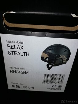 Štít na lyžařskou helmu Relax Stealth - 4