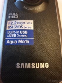 Samsung HMX-W200TP, Full HD videokamera odolná - 4